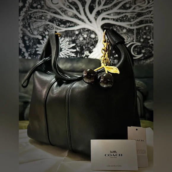 Vintage Y2K Coach Black soft Leather hobo shoulder bag 2001 years ❌70% OFF SALE❌ - Picture 7 of 17